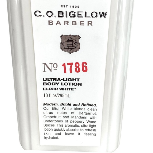 NEW Bigelow Barber 1786 Elixir White Body Lotion Bath Body Works 10 Oz Disc. - Picture 2 of 7